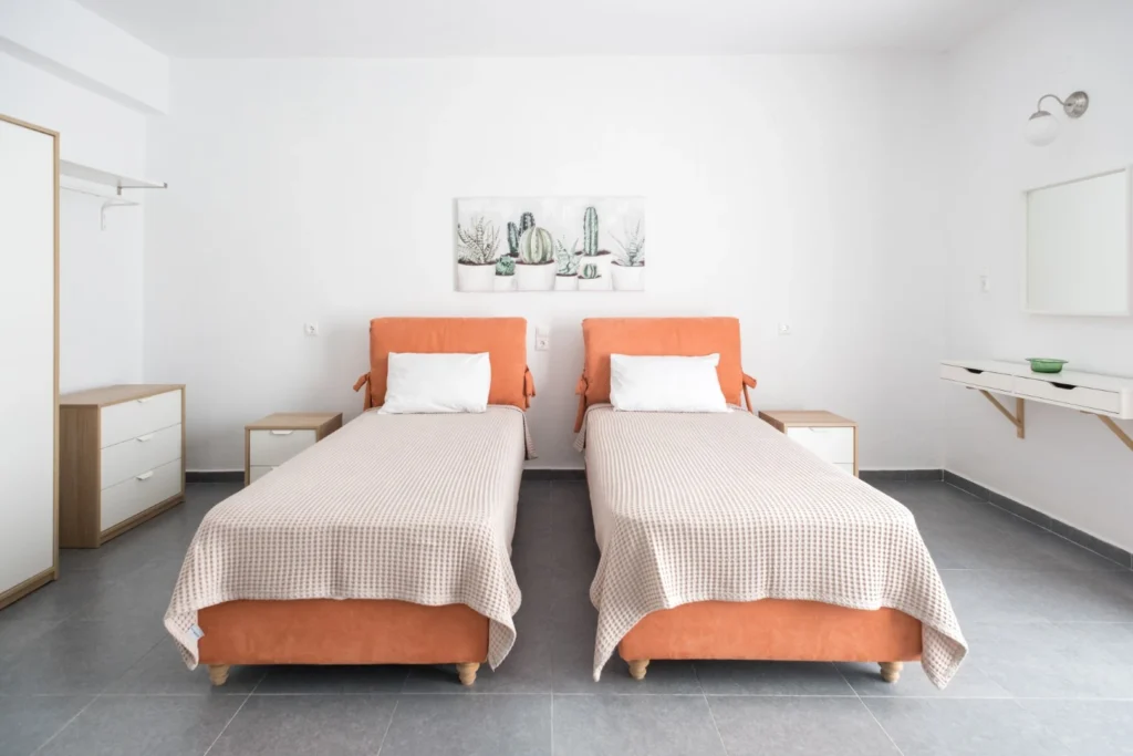 Cozy bedroom designed for comfort and privacy