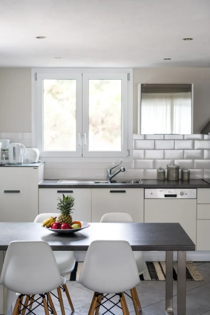 Modern Kitchen with Dining Area