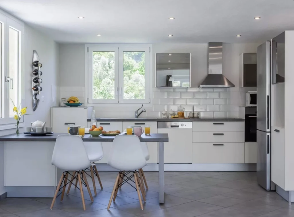 Fully equipped modern kitchen at Aegean Breeze Villa